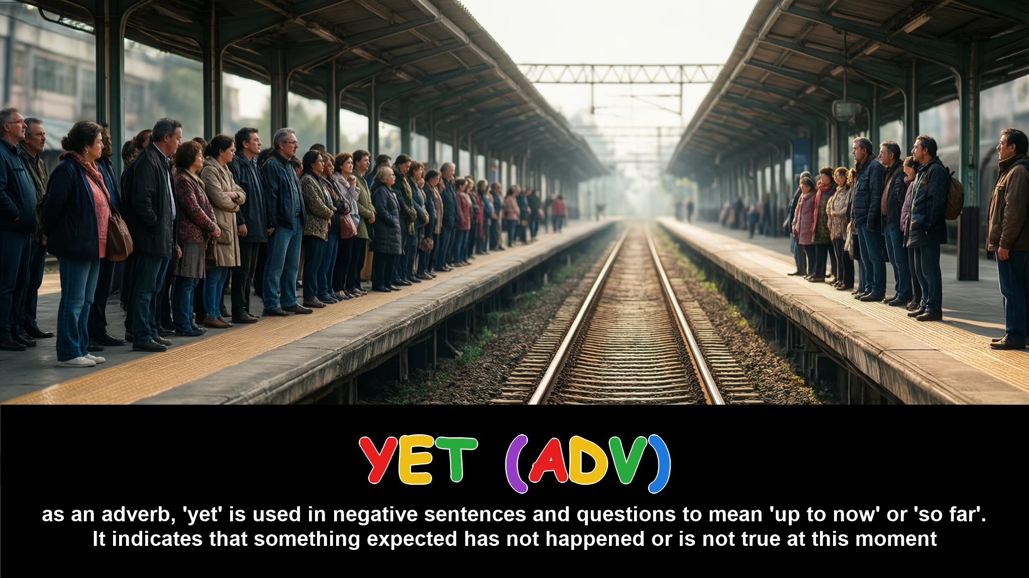 Arabic Illustration for yet (adv)